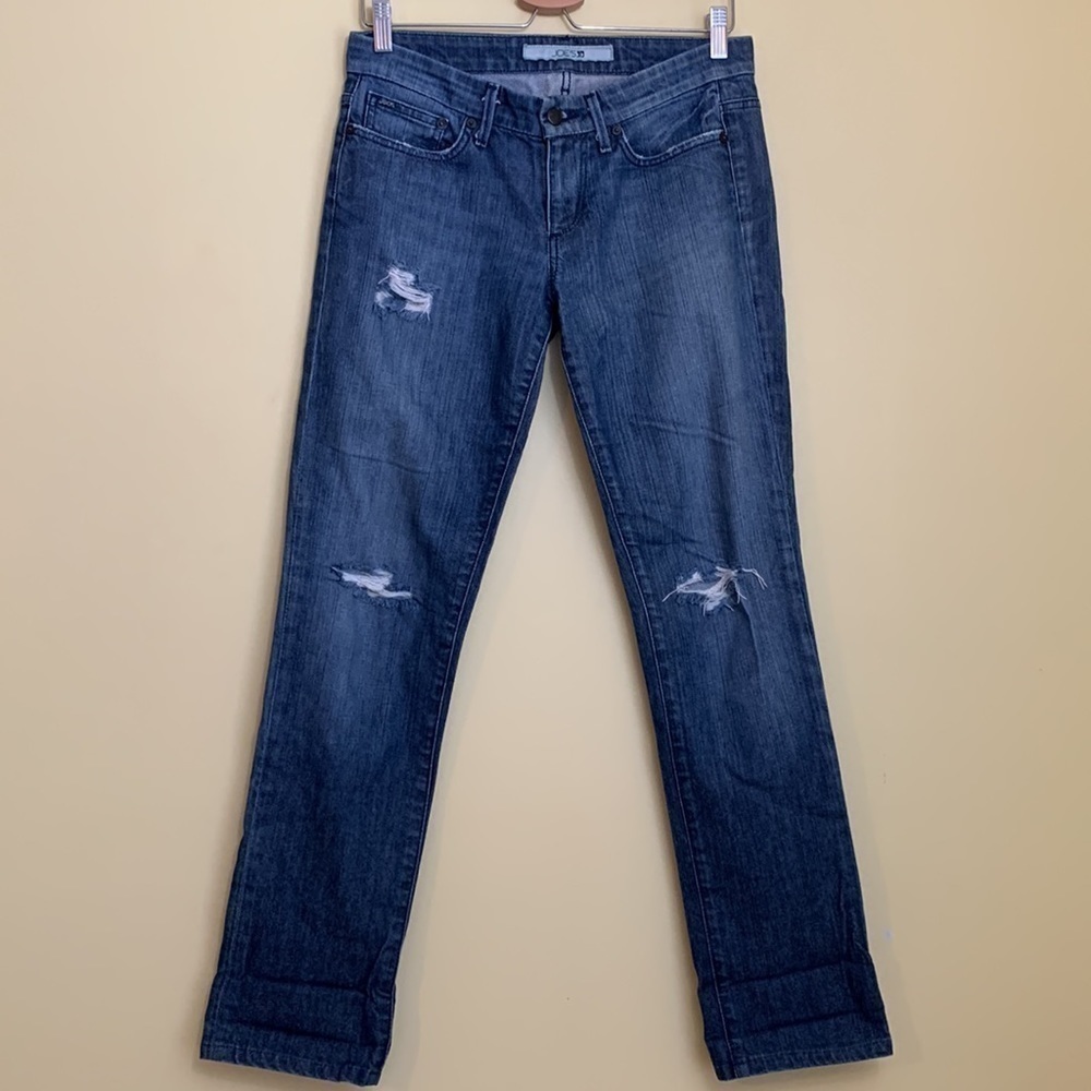 Joe’s Jeans | Cigarette Gigi Wash Mid Rose Skinny Distressed Denim Blue Jeans 27